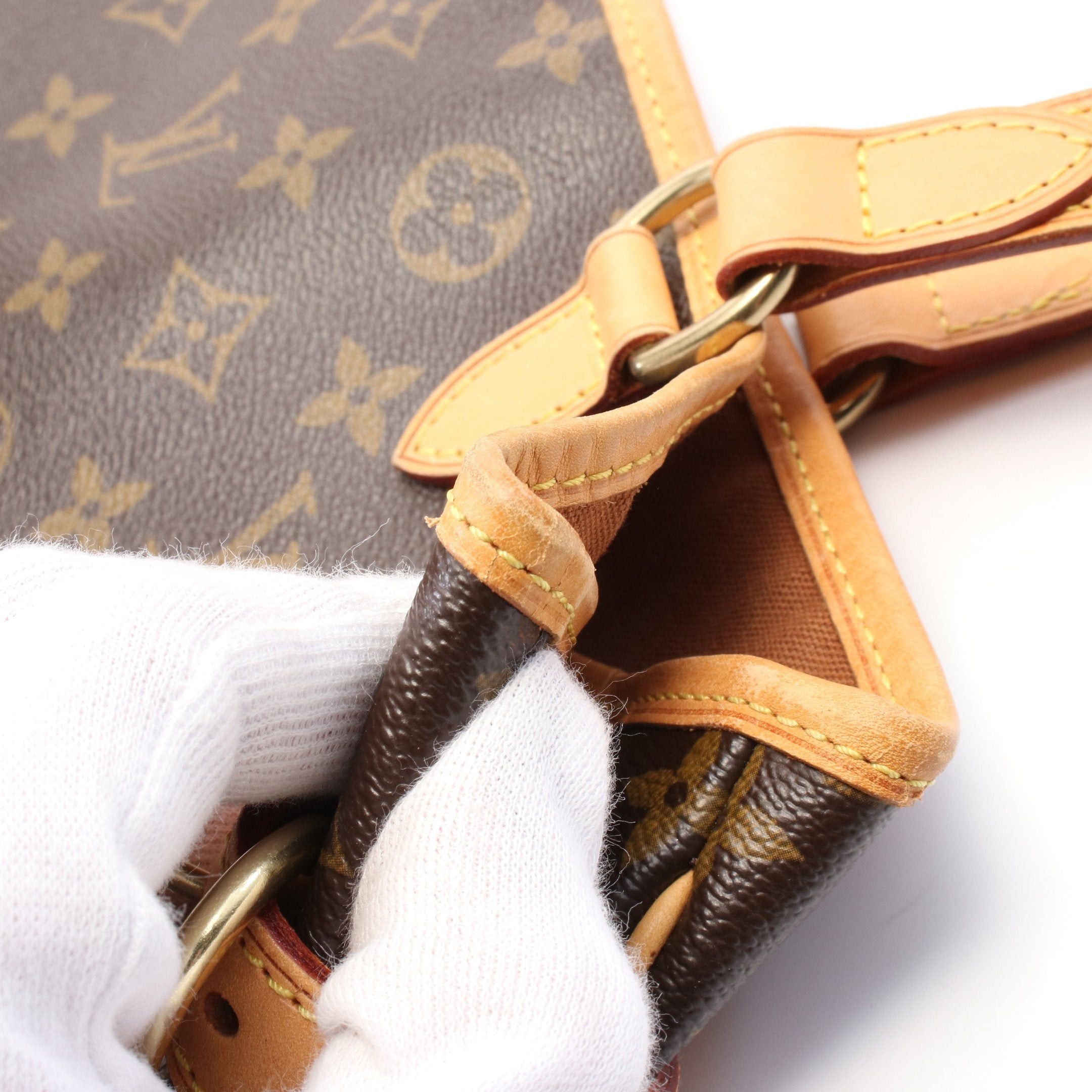 Louis Vuitton Louis Vuitton Batignolles Horizontal Monogram Shoulder Bag Leather Brown Size ONE SIZE - 9 Thumbnail