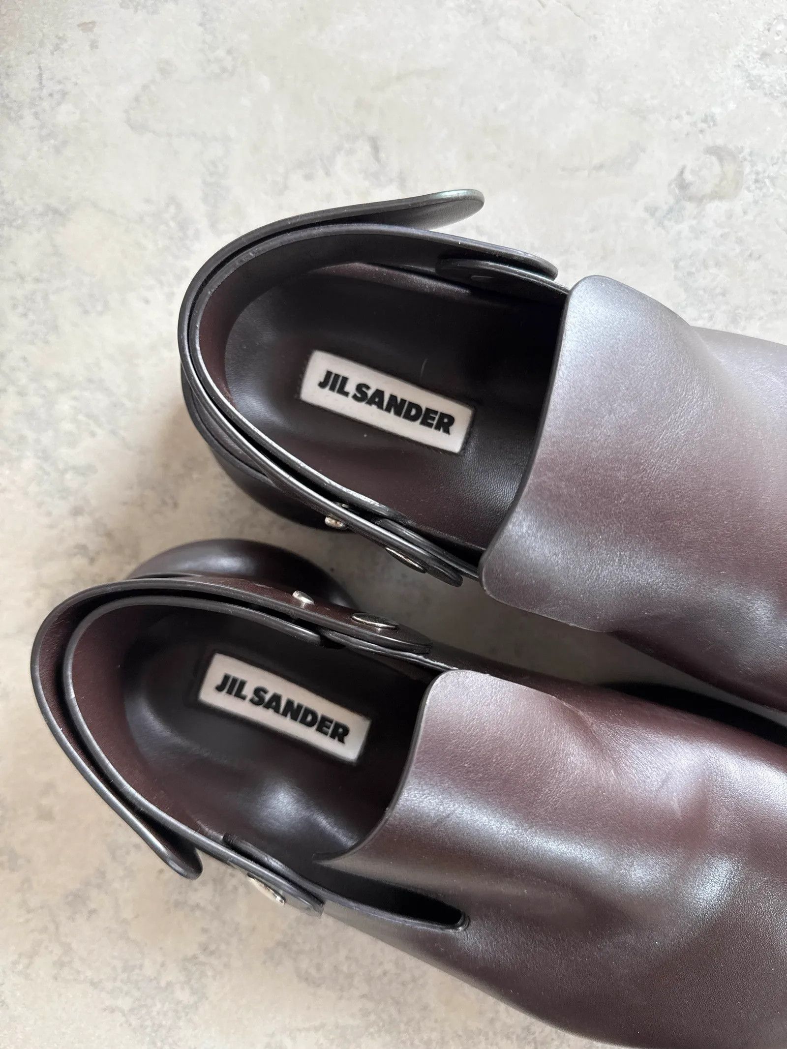 Jil Sander Jil Sander Jil Sander Leather Mules & Clogs Loafers Size US 8 / IT 38 - 2 Thumbnail
