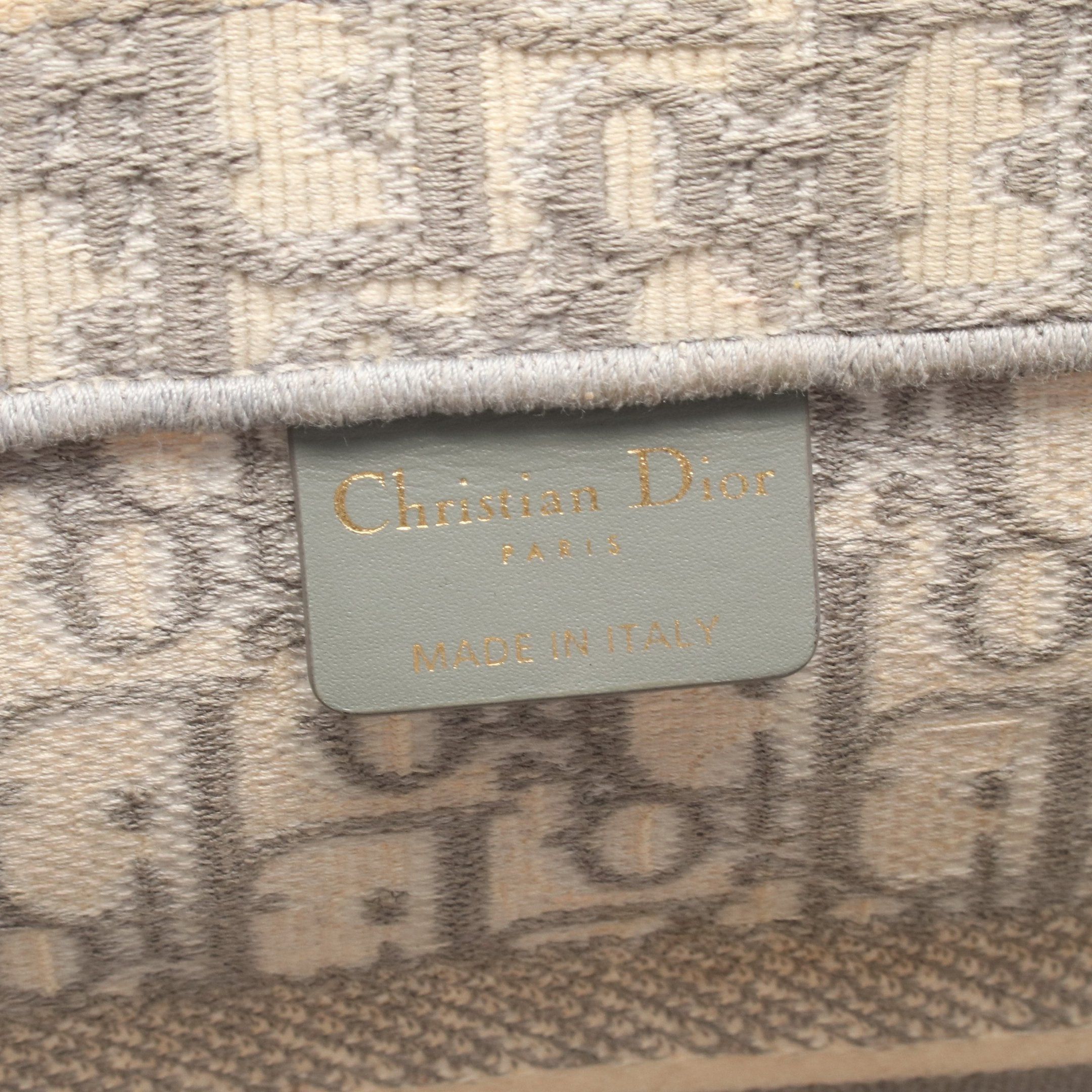 Dior Dior Book Tote Medium Handbag Bag Canvas Gray Size ONE SIZE - 4 Thumbnail