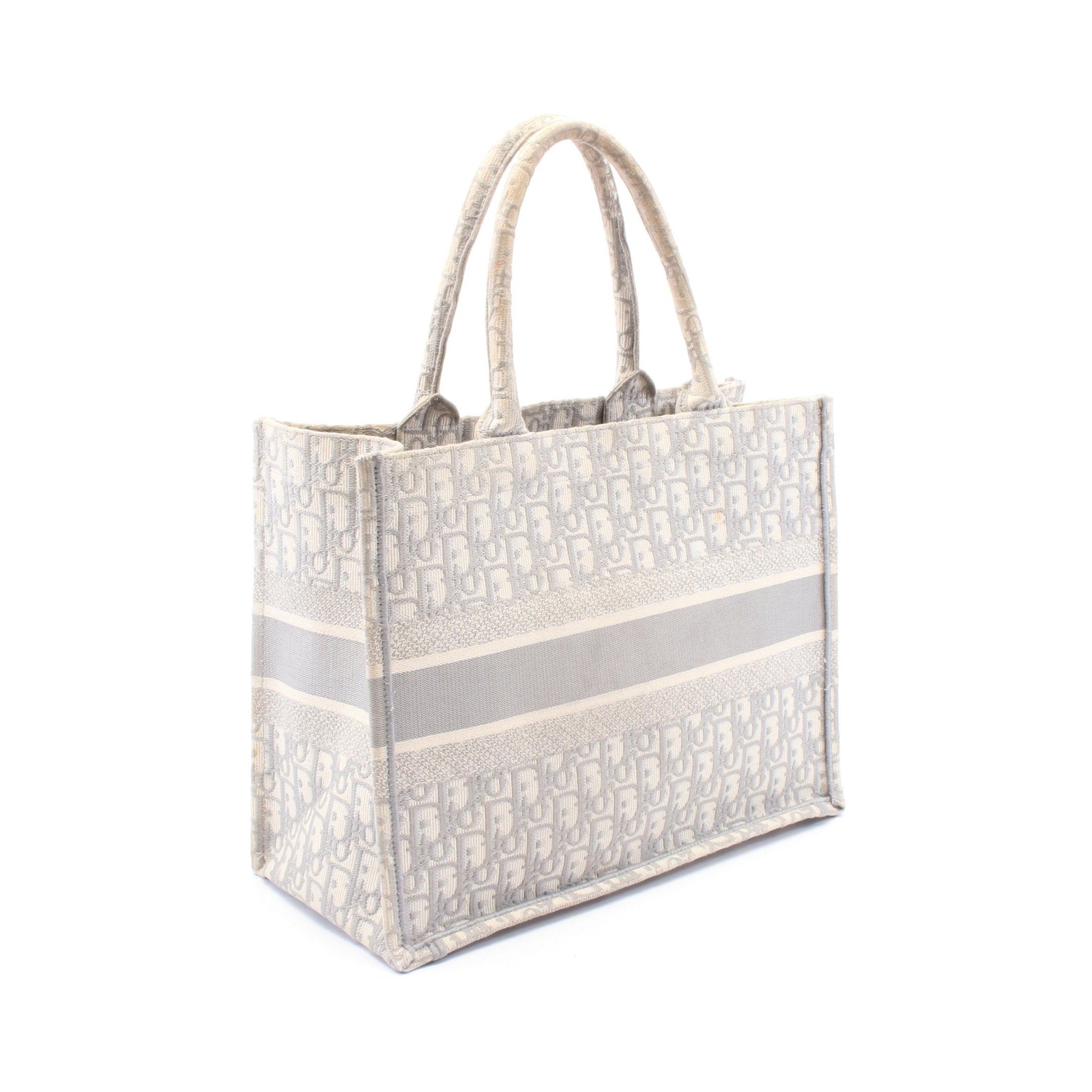 Dior Dior Book Tote Medium Handbag Bag Canvas Gray Size ONE SIZE - 2 Thumbnail