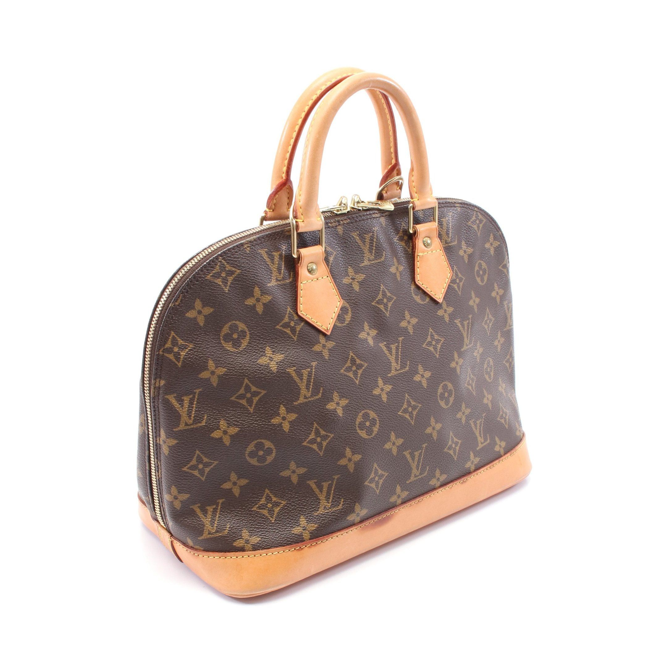 Louis Vuitton Louis Vuitton Alma Pm Monogram Handbag Leather Brown Size ONE SIZE - 2 Thumbnail