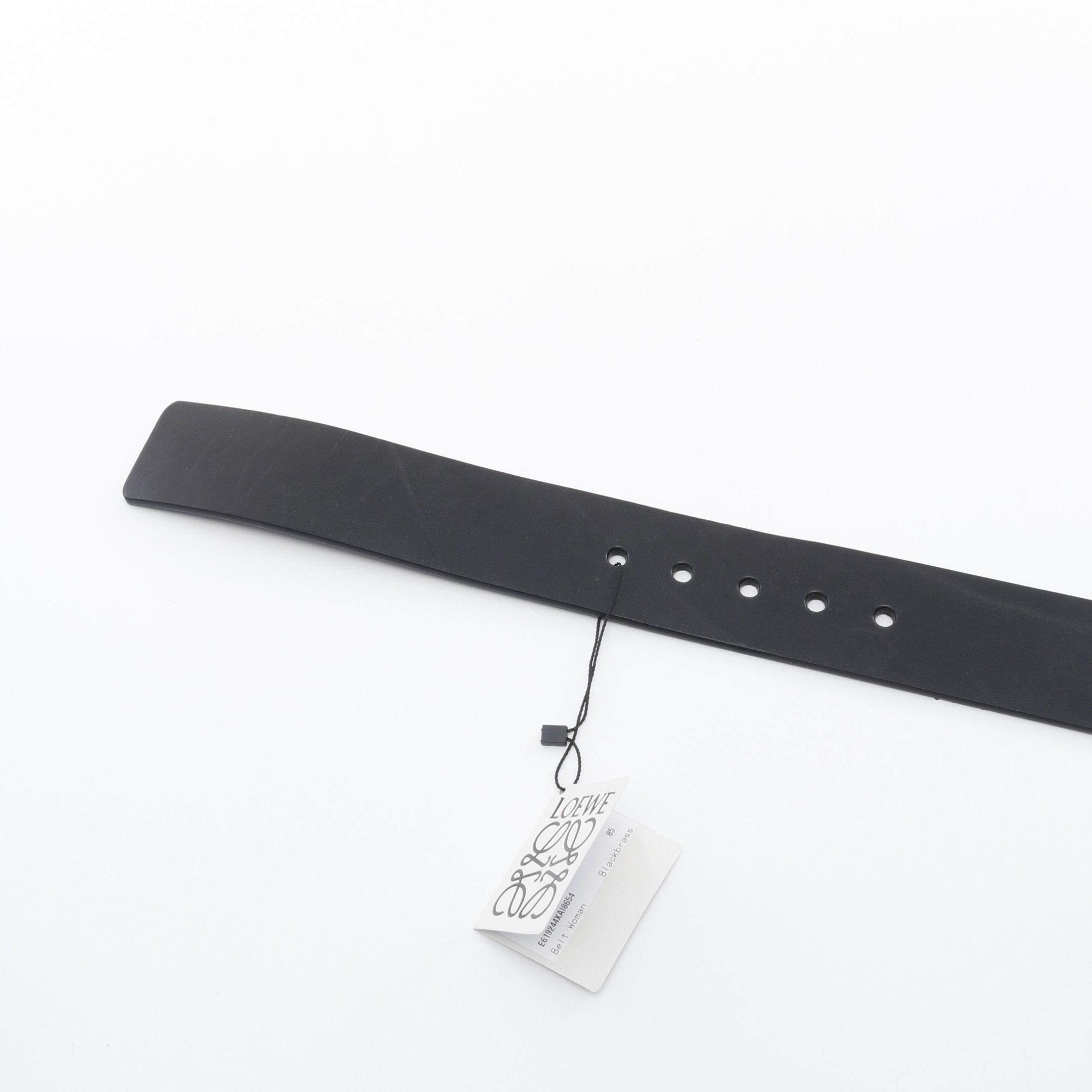 Loewe Loewe Round Soft Belt Leather Black Gold Hardware Size ONE SIZE - 3 Thumbnail
