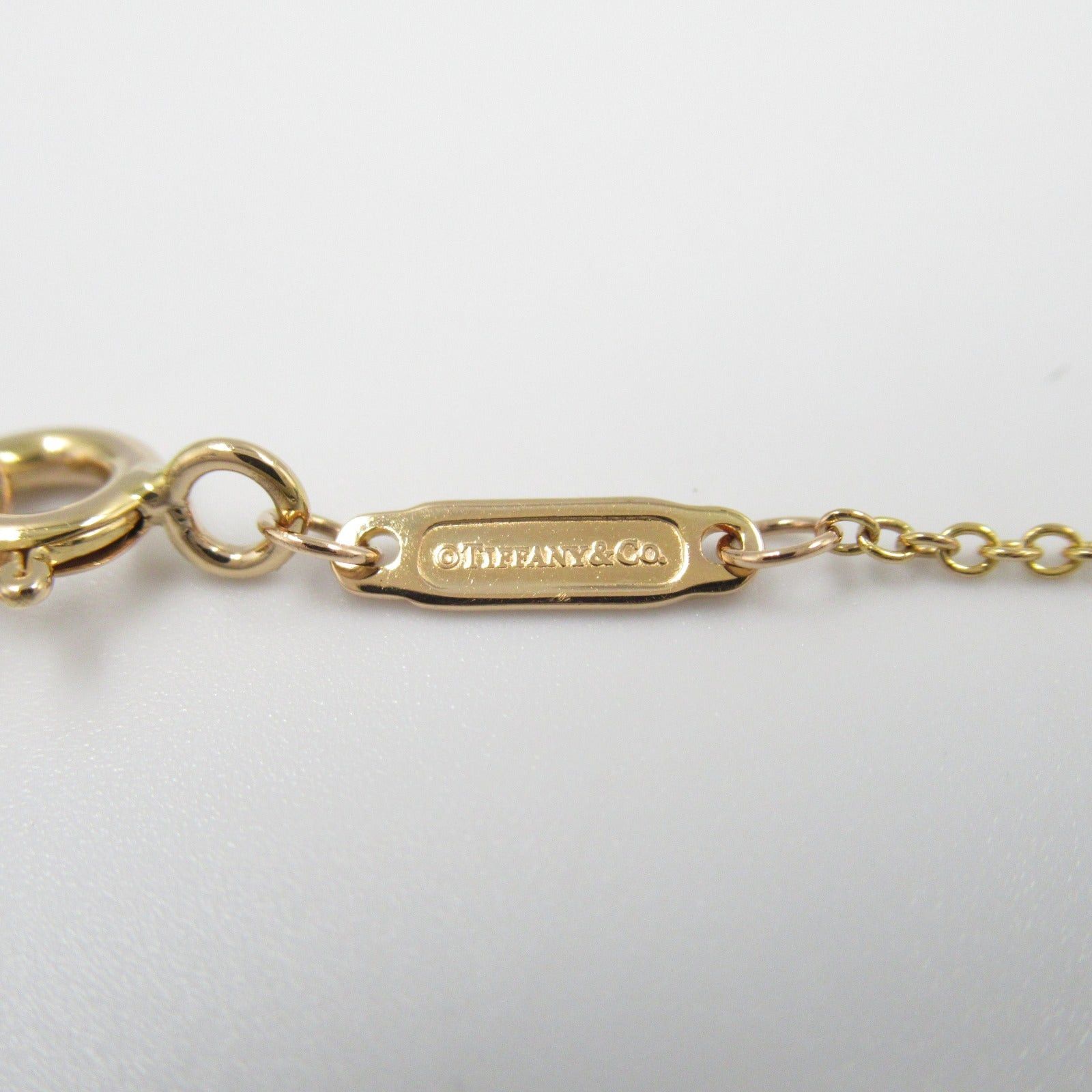 Tiffany & Co. Tiffany Co T-Smile Mini Diamond Necklace K18Pg (Pink Gold) Clear Size ONE SIZE - 4 Thumbnail