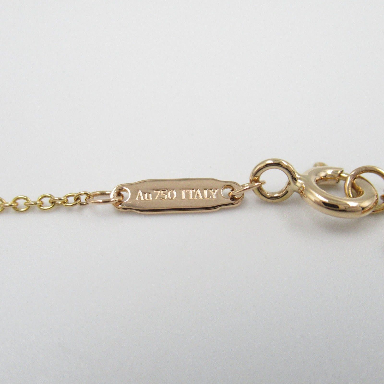 Tiffany & Co. Tiffany Co T-Smile Mini Diamond Necklace K18Pg (Pink Gold) Clear Size ONE SIZE - 5 Thumbnail