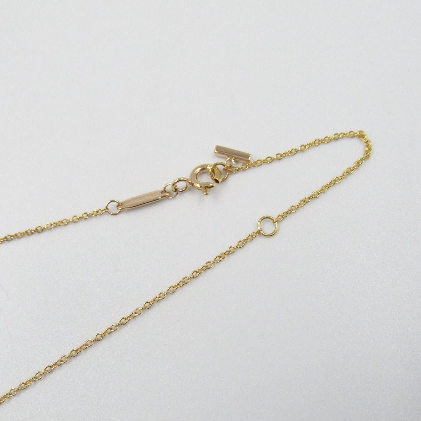 Tiffany & Co. Tiffany Co T-Smile Mini Diamond Necklace K18Pg (Pink Gold) Clear Size ONE SIZE - 6 Thumbnail