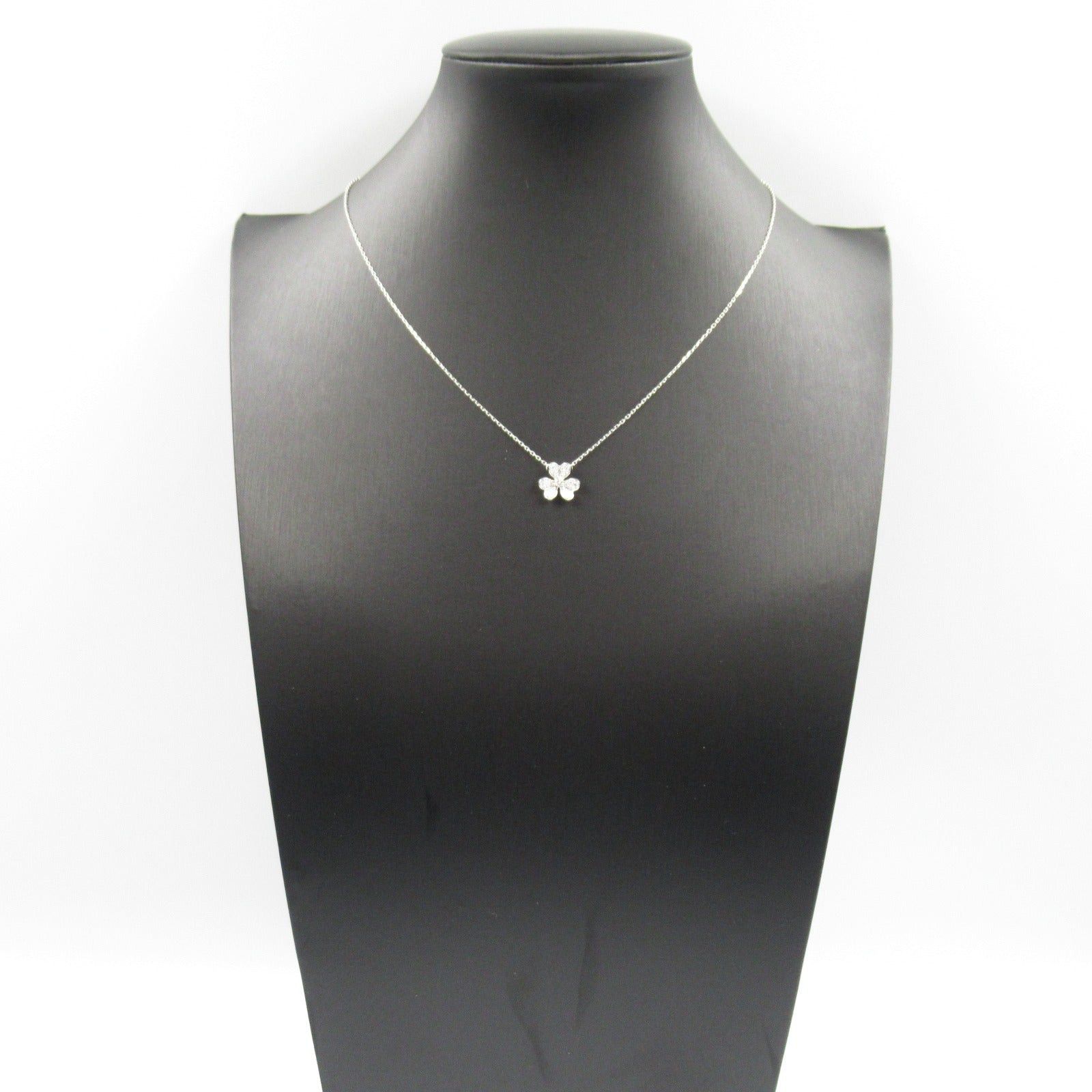 Van Cleef & Arpels Van Cleef Arpels Frivole Pendant Mini Necklace K18Wg (White Gold) Diamond Clear Size ONE SIZE - 8 Thumbnail