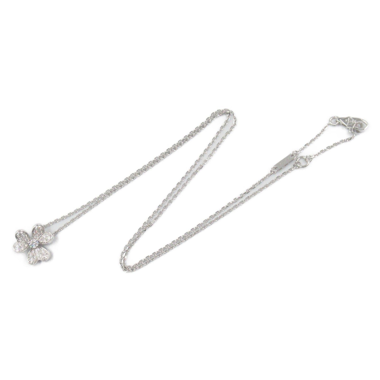 Van Cleef & Arpels Van Cleef Arpels Frivole Pendant Mini Necklace K18Wg (White Gold) Diamond Clear Size ONE SIZE - 3 Thumbnail