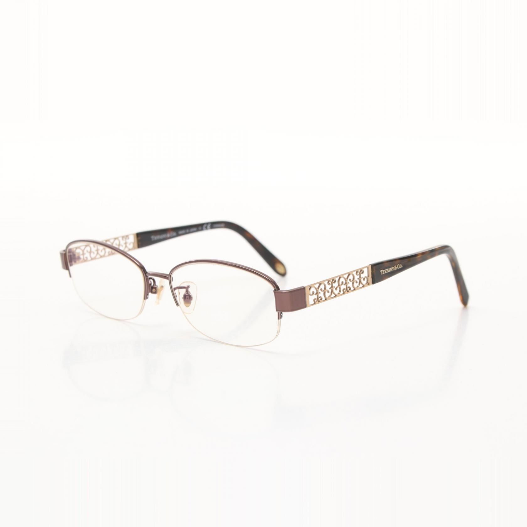 Tiffany & Co. Tiffany Co Half Rim Glasses Gp Clear Bronze Gold Size ONE SIZE - 2 Thumbnail