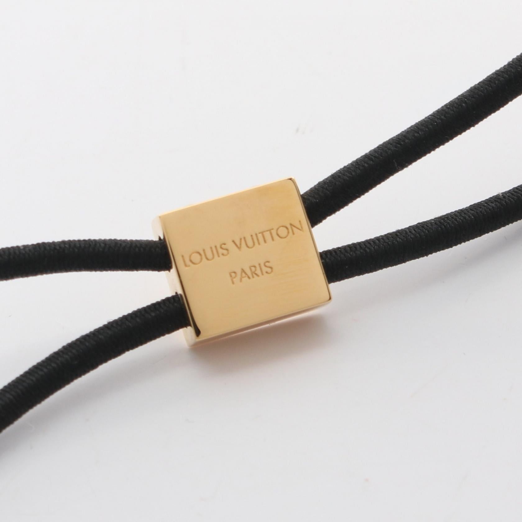 Louis Vuitton Louis Vuitton Scrunchie Nanogram Planet Lv Hair Rubber Accessory Gp Silver Gold Size ONE SIZE - 3 Thumbnail