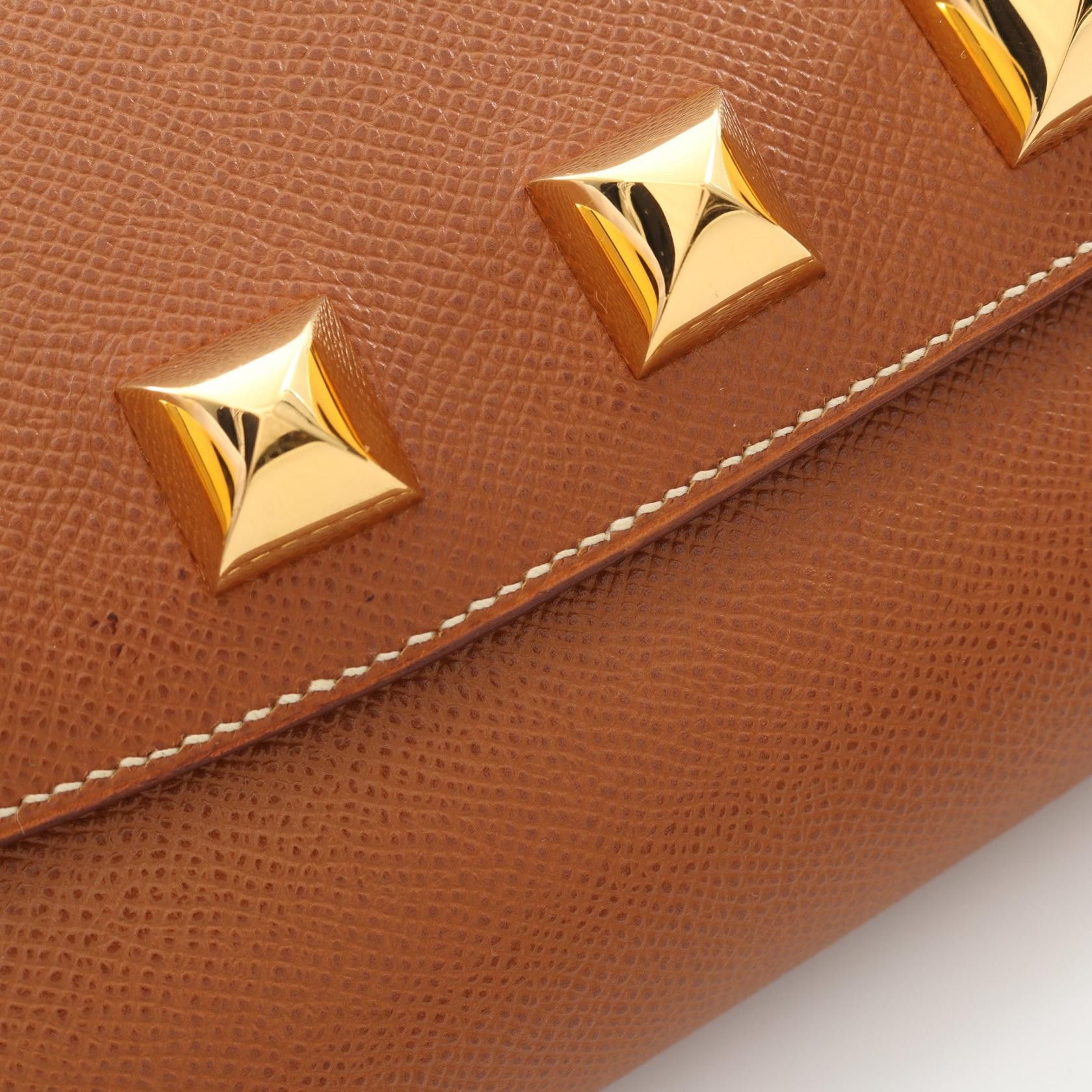 Hermes Hermes Dogon Medor Gold Shoulder Bag Courchevel Light Brown Hardware Stamp Size ONE SIZE - 10 Thumbnail