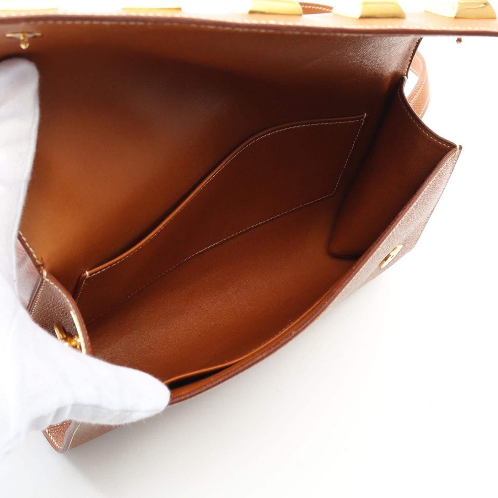 Hermes Hermes Dogon Medor Gold Shoulder Bag Courchevel Light Brown Hardware Stamp Size ONE SIZE - 3 Thumbnail