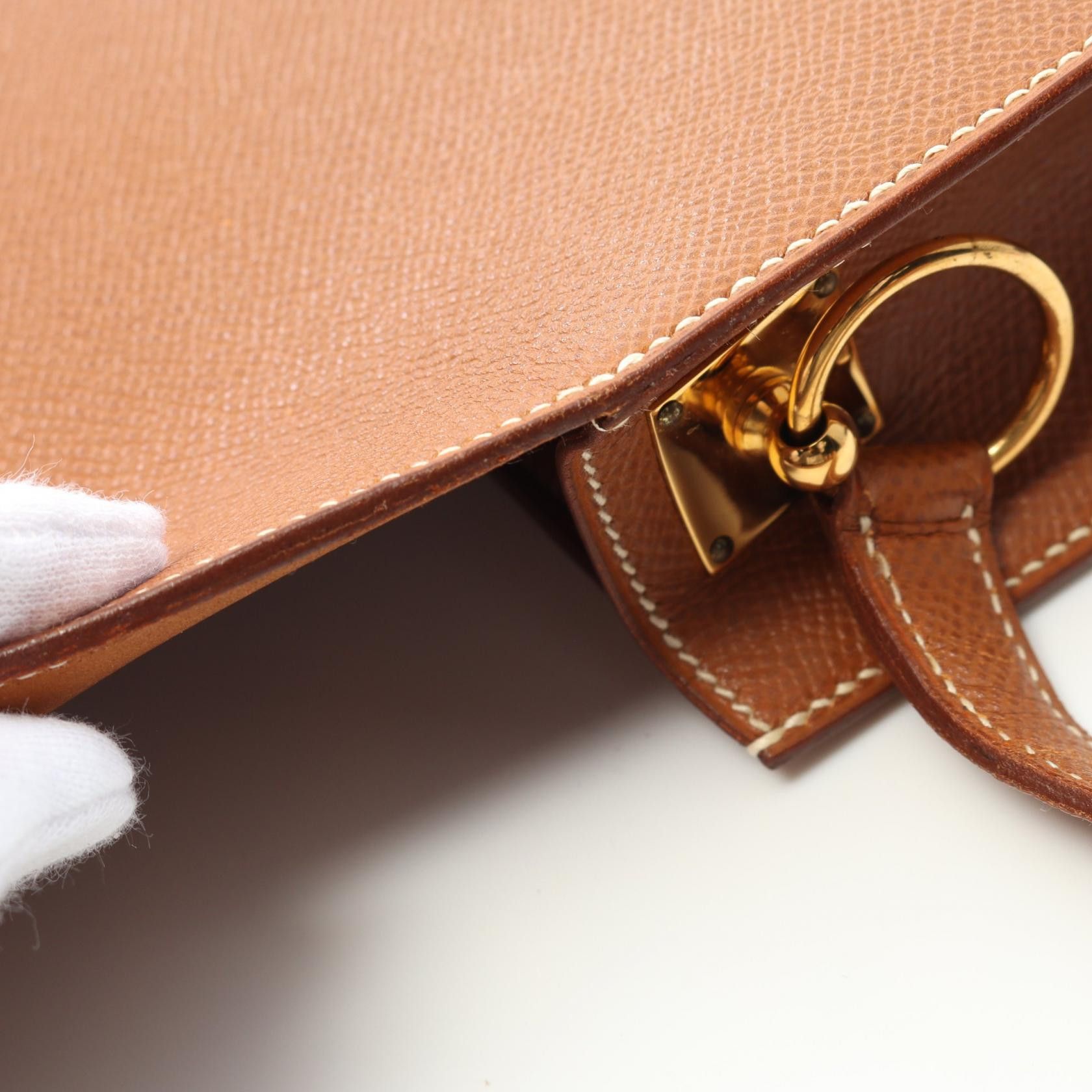 Hermes Hermes Dogon Medor Gold Shoulder Bag Courchevel Light Brown Hardware Stamp Size ONE SIZE - 7 Thumbnail