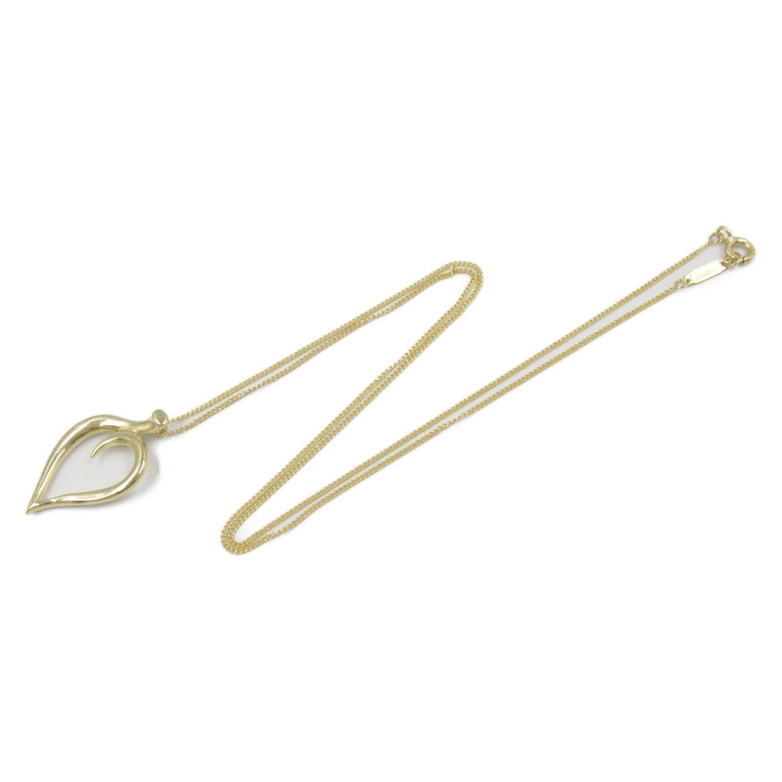 Tiffany & Co. Tiffany Co Leaf Heart Necklace K18 (Yellow Gold) Gold Size ONE SIZE - 3 Thumbnail