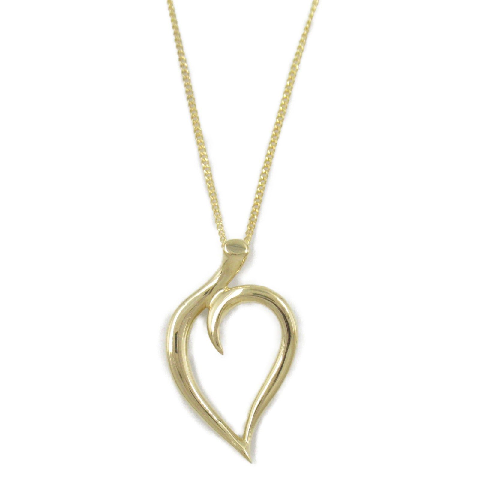 Tiffany & Co. Tiffany Co Leaf Heart Necklace K18 (Yellow Gold) Gold Size ONE SIZE - 2 Thumbnail