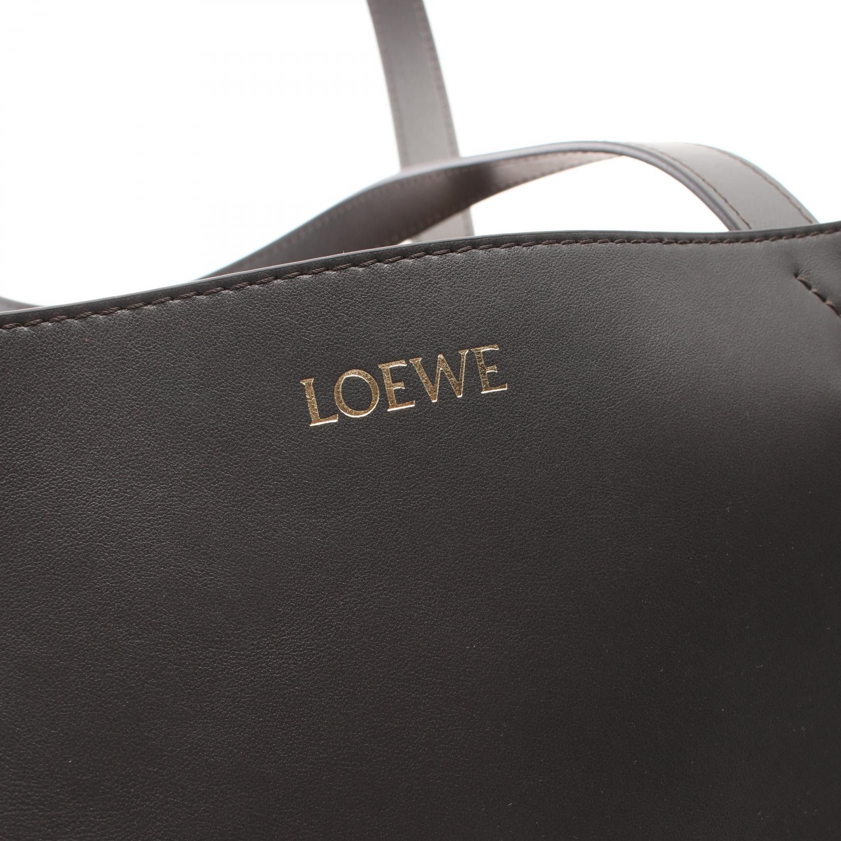 Loewe Loewe Puzzle Fold Handbag Tote Bag Leather Gray Size ONE SIZE - 4 Thumbnail