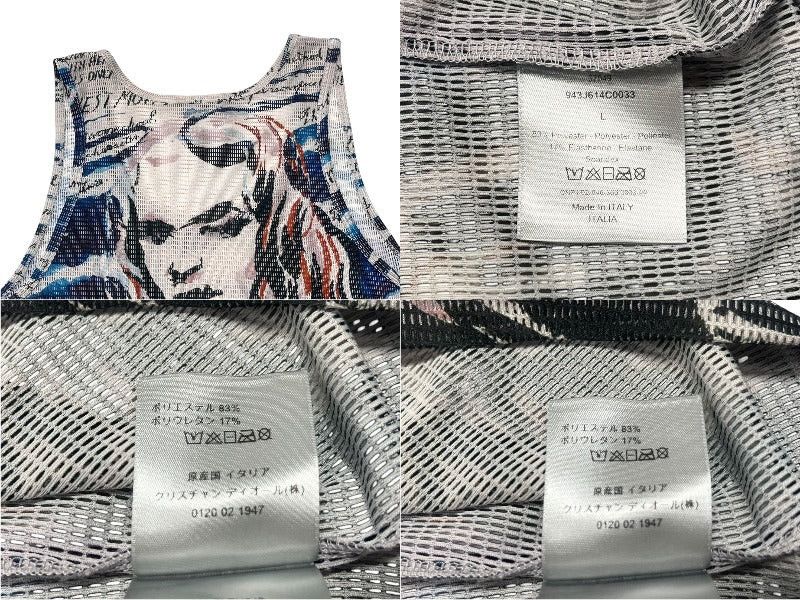 Dior dior raymond pettibon all-over mesh tank top Size US L / EU 52-54 / 3 - 7 Thumbnail