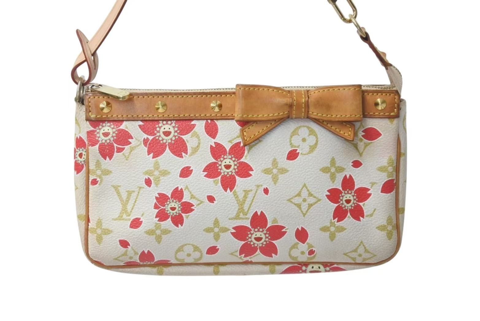 Louis Vuitton Louis Vuitton Pochette Accessoires Cherry Blossom Takashi Murakami Collaboration Size ONE SIZE - 2 Thumbnail