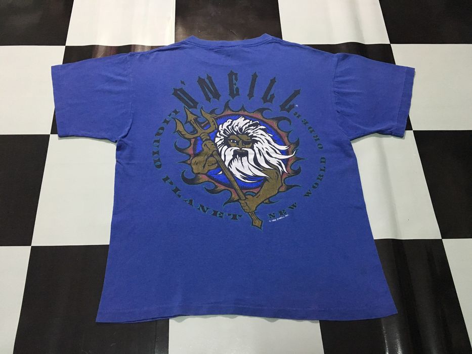 Oneill Vintage O'neill shirt 1992 liquid planet new world order Blue ...