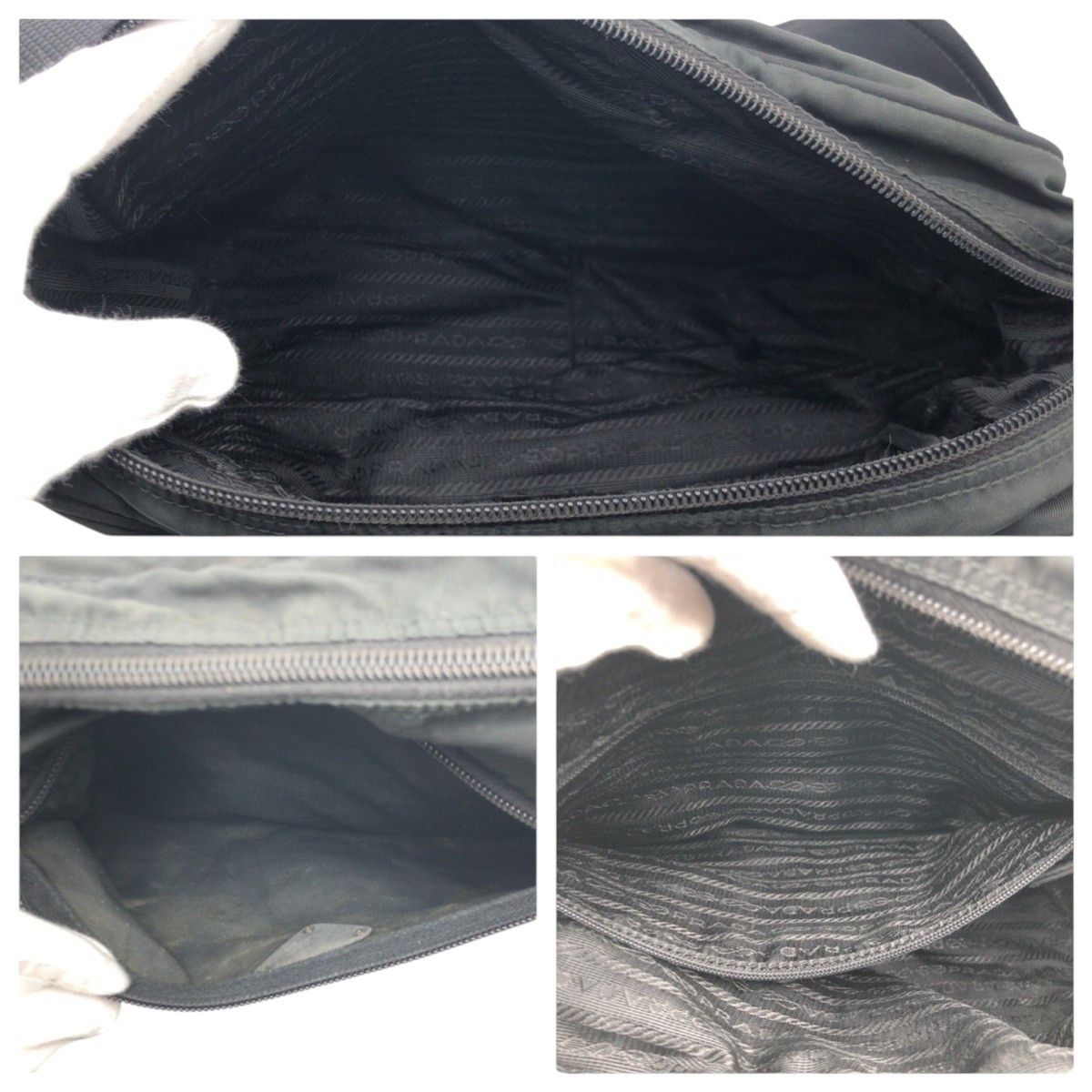 Prada Prada Prada Tessuto Triangle Logo Nylon Shoulder Bag Others Shoulder Bag Size ONE SIZE - 7 Thumbnail