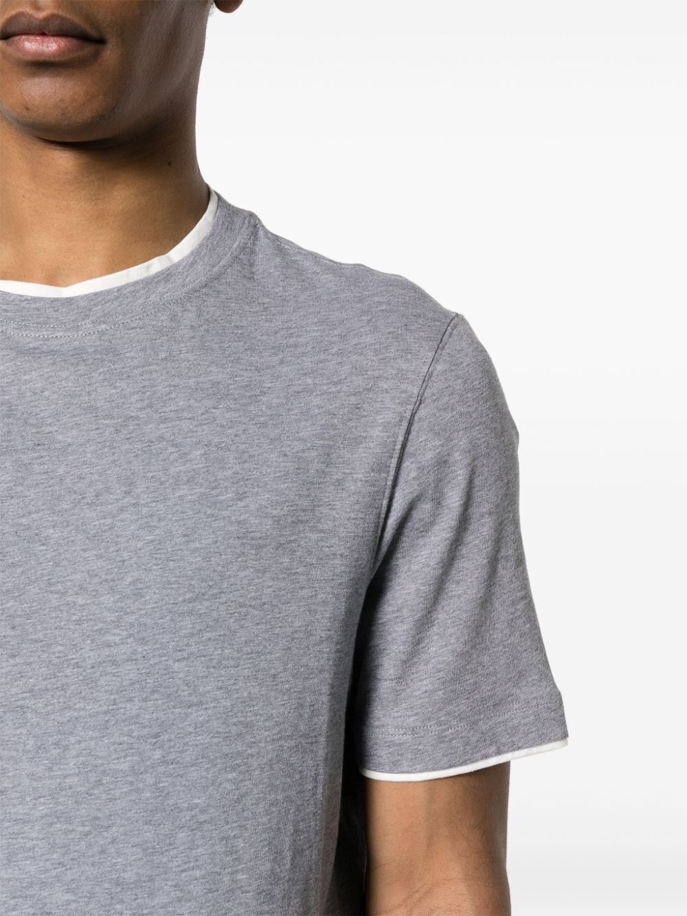 Brunello Cucinelli T-Shirt With Faux-Layering Size US XXL / EU 58 / 5 - 3 Thumbnail