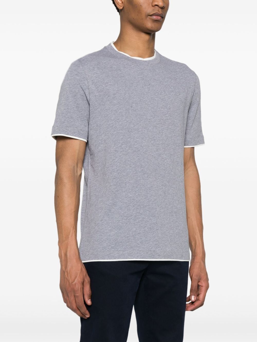 Brunello Cucinelli T-Shirt With Faux-Layering Size US XXL / EU 58 / 5 - 5 Thumbnail