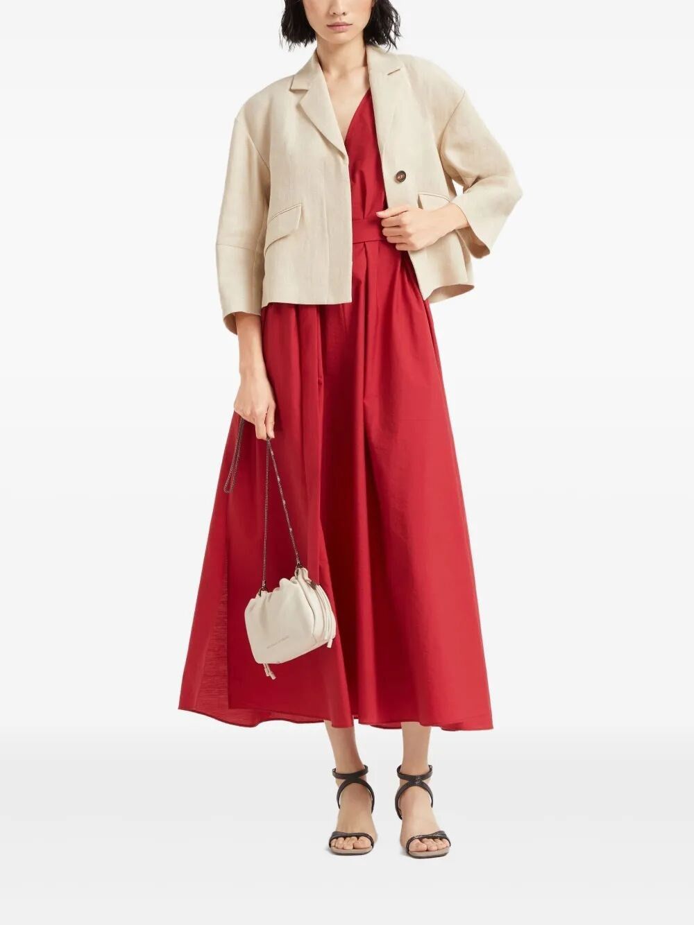 Brunello Cucinelli Poplin Dress Size M / US 6-8 / IT 42-44 - 6 Thumbnail