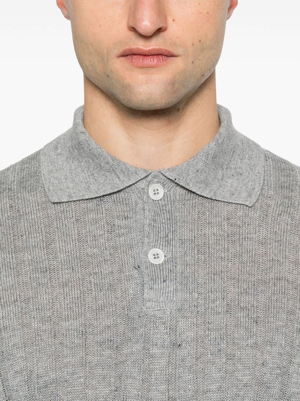 Brunello Cucinelli Short Sleeve Polo-Neck Sweater Size US XL / EU 56 / 4 - 4 Thumbnail
