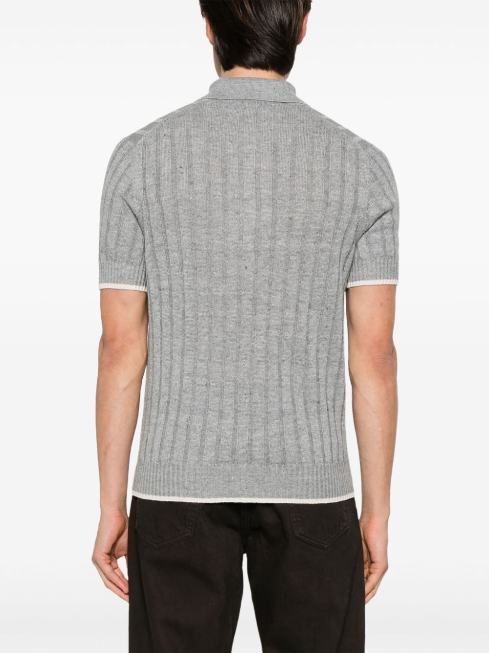 Brunello Cucinelli Short Sleeve Polo-Neck Sweater Size US XL / EU 56 / 4 - 3 Thumbnail