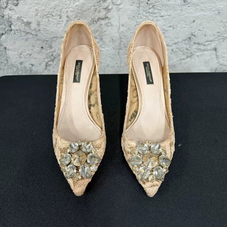 Dolce & Gabbana Dolce & Gabbana Lace High Heel Shoes-yf Size US 6 / IT 36 - 6 Thumbnail