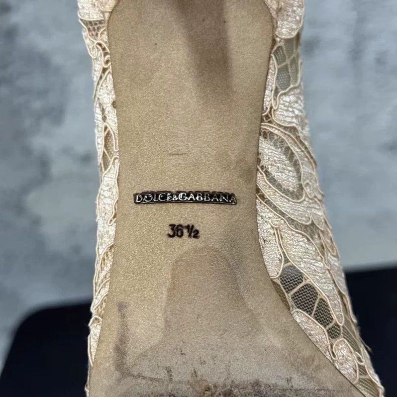 Dolce & Gabbana Dolce & Gabbana Lace High Heel Shoes-yf Size US 6 / IT 36 - 8 Thumbnail