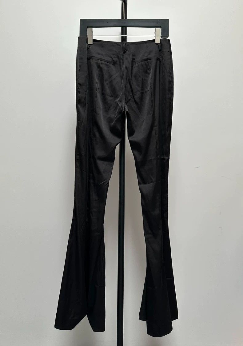 Acne Studios Acne Studio Black Silk Flared Pants-yf Size US 38 / EU 54 - 2 Thumbnail