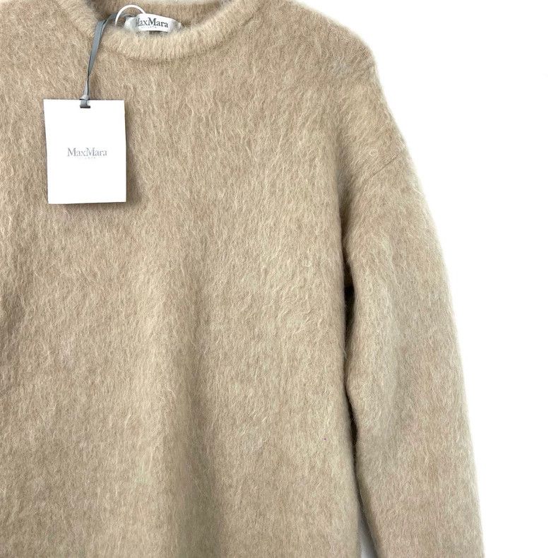 Max Mara MaxMara Oatmeal Mohair Sweater for Women Size M / US 6-8 / IT 42-44 - 3 Thumbnail