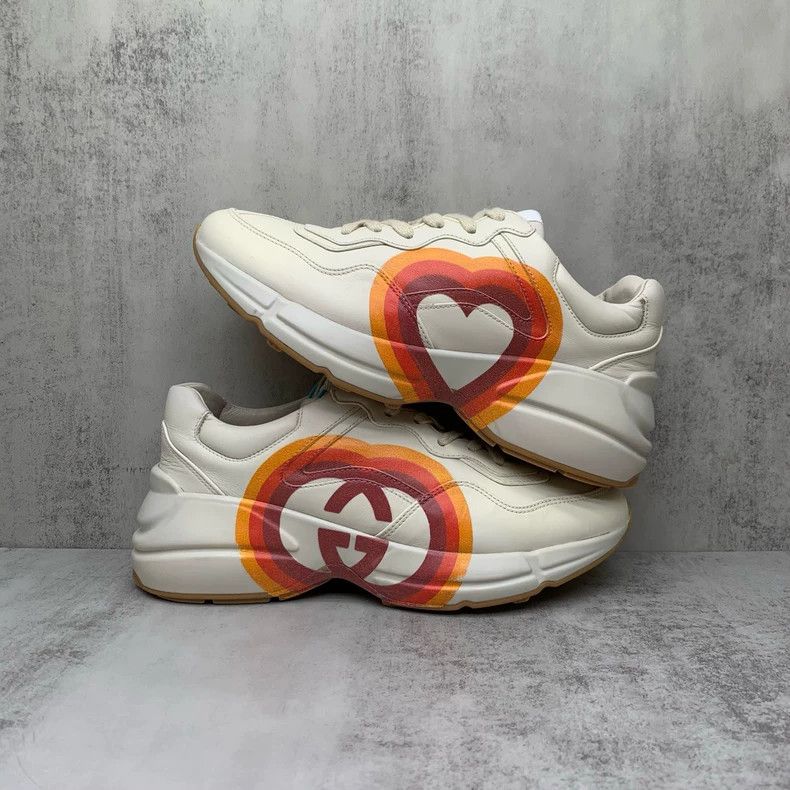 Gucci Gucci Heart Dad Sneakers Size 37.5 Size US 7.5 / EU 40-41 - 2 Thumbnail