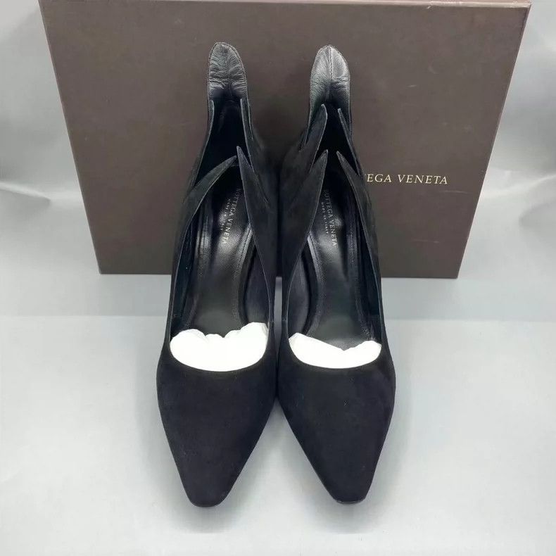 Bottega Veneta Bottega Veneta Black High Heels Size 37.5 Size US 7 / IT 37 - 4 Thumbnail