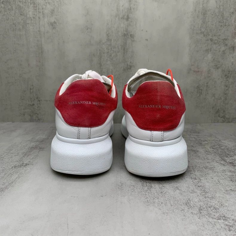 Alexander McQueen Alexander McQueen White Sneakers with Red Heel Size US 8 / IT 38 - 5 Thumbnail