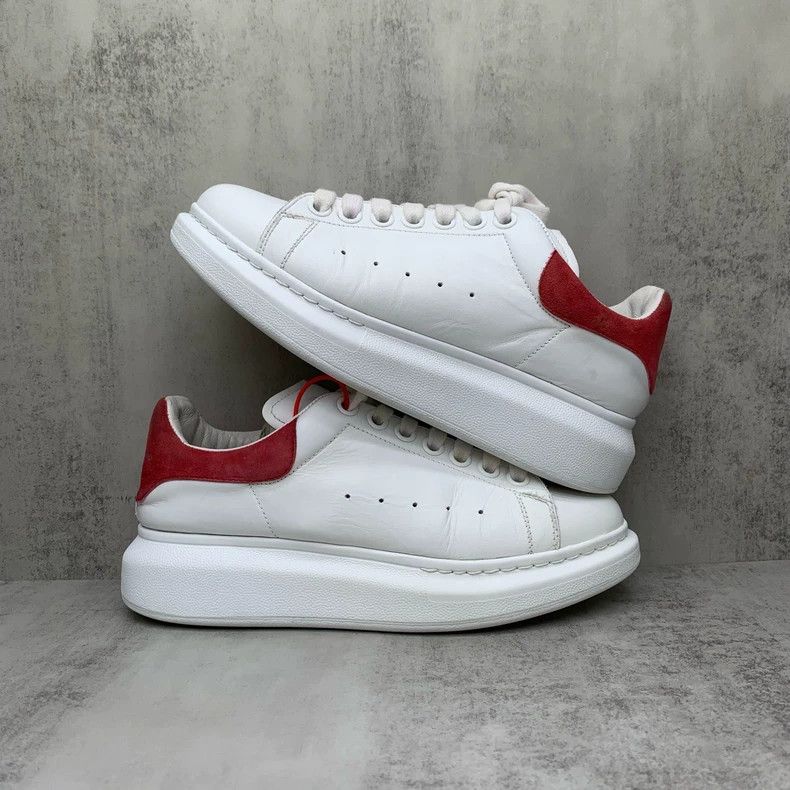 Alexander McQueen Alexander McQueen White Sneakers with Red Heel Size US 8 / IT 38 - 2 Thumbnail