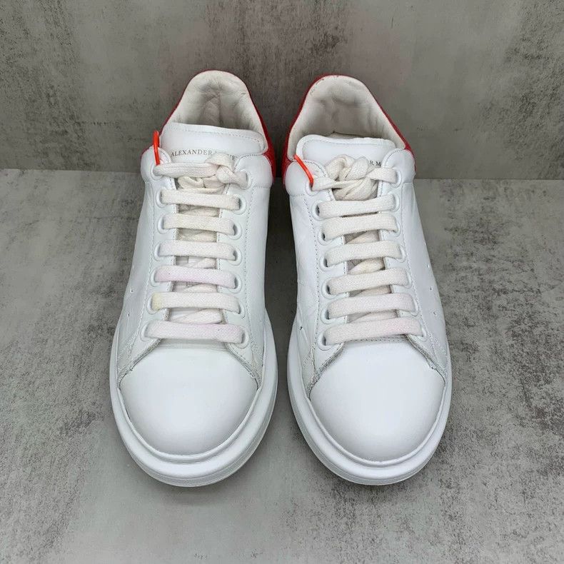 Alexander McQueen Alexander McQueen White Sneakers with Red Heel Size US 8 / IT 38 - 4 Thumbnail