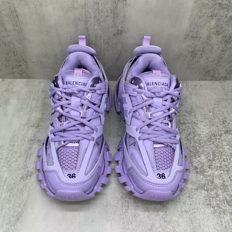 Balenciaga Balenciaga Track Sneakers in Lavender Color Size US 8 / IT 38 - 4 Thumbnail