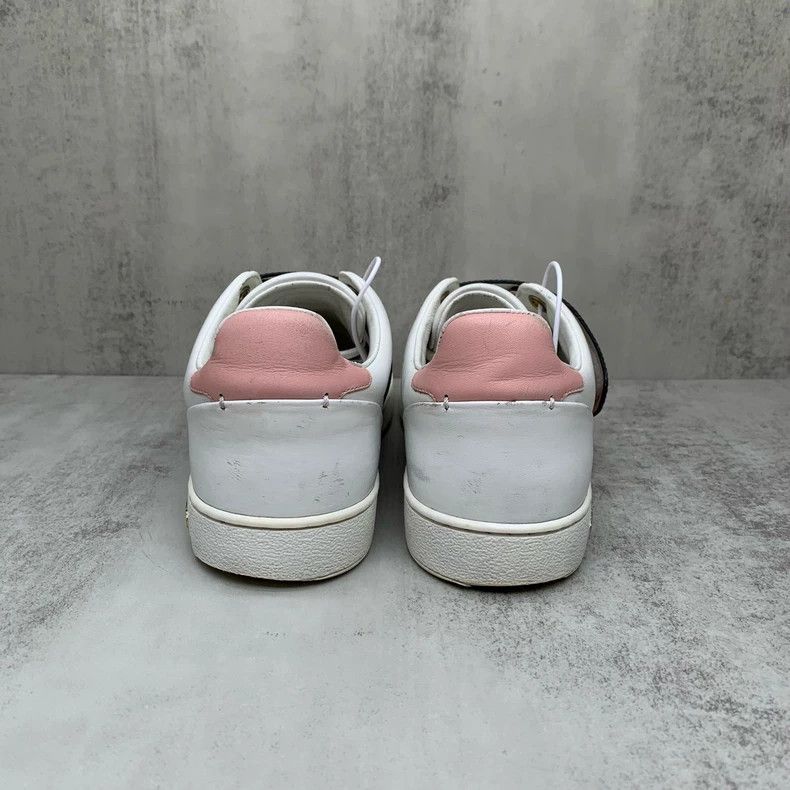 Louis Vuitton White Pink Velcro Sneakers Size 38.5 Size US 8 / IT 38 - 5 Thumbnail
