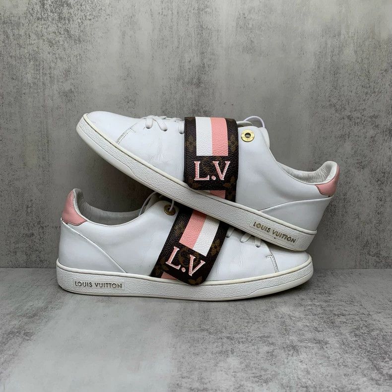 Louis Vuitton White Pink Velcro Sneakers Size 38.5 Size US 8 / IT 38 - 2 Thumbnail