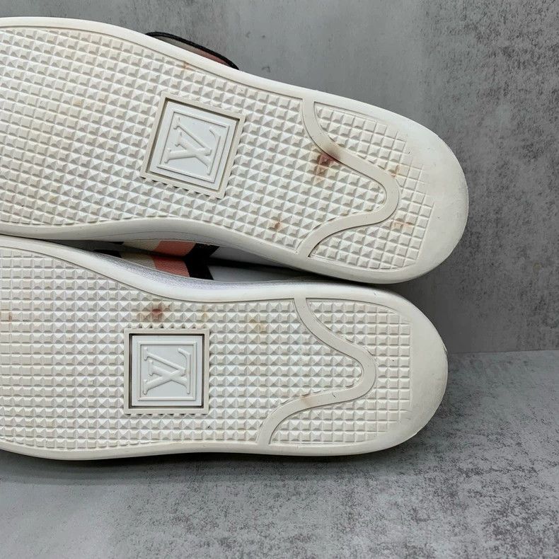 Louis Vuitton White Pink Velcro Sneakers Size 38.5 Size US 8 / IT 38 - 9 Thumbnail