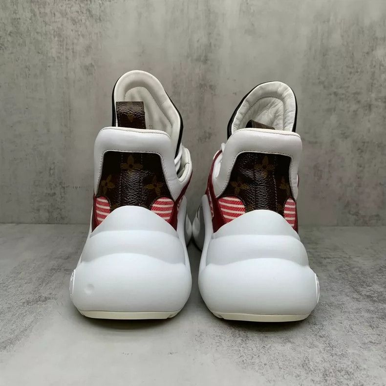 Louis Vuitton Red Striped Dad Sneakers Size 37 Size US 7 / EU 40 - 5 Thumbnail