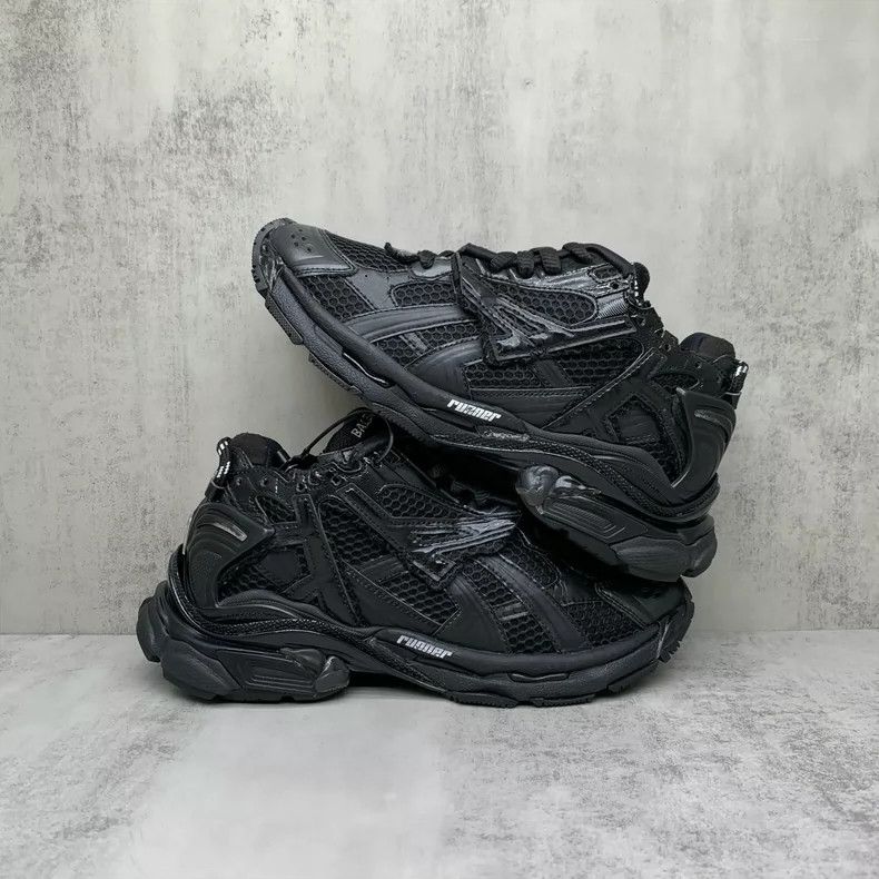Balenciaga Balenciaga Runner Sneakers Size 37 Black Size US 7 / IT 37 - 2 Thumbnail