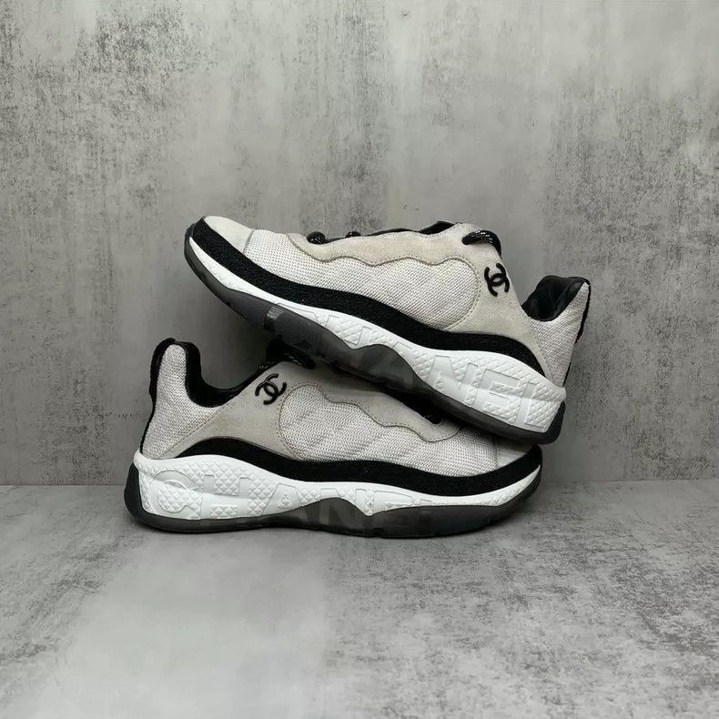 Chanel Chanel Black and White Sports Sneakers Size 37.5 Size US 7 / IT 37 - 2 Thumbnail