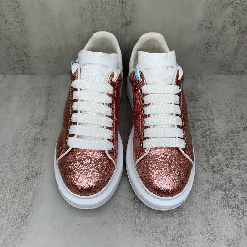 Alexander McQueen Pink Sequin Alexander McQueen Sneakers Size US 7 / IT 37 - 4 Thumbnail