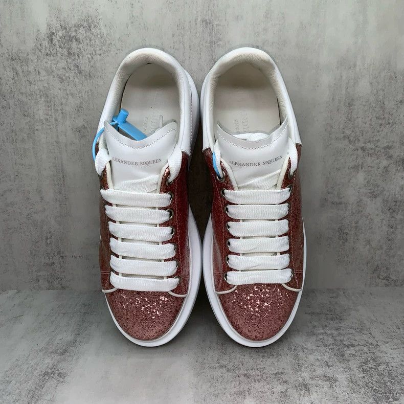 Alexander McQueen Pink Sequin Alexander McQueen Sneakers Size US 7 / IT 37 - 6 Thumbnail