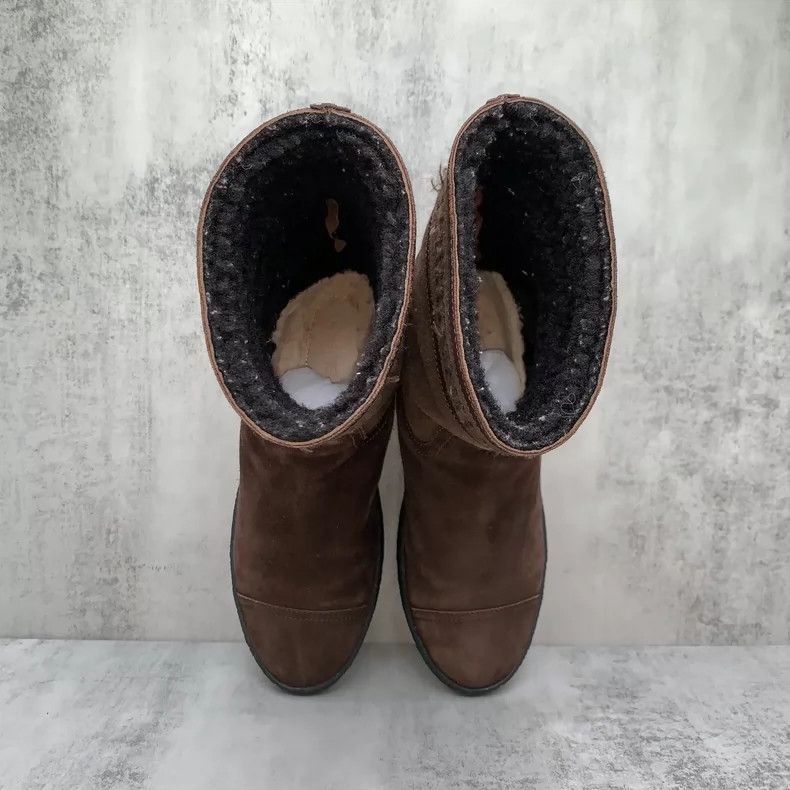 Chanel Brown Suede Cotton Boots by Chanel Size US 8 / IT 38 - 6 Thumbnail