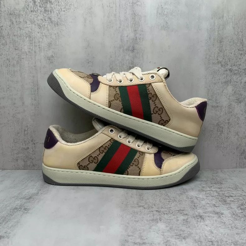 Gucci Gucci Brown Sneakers Size 36.5 for Sale Size US 5 / EU 37 - 2 Thumbnail