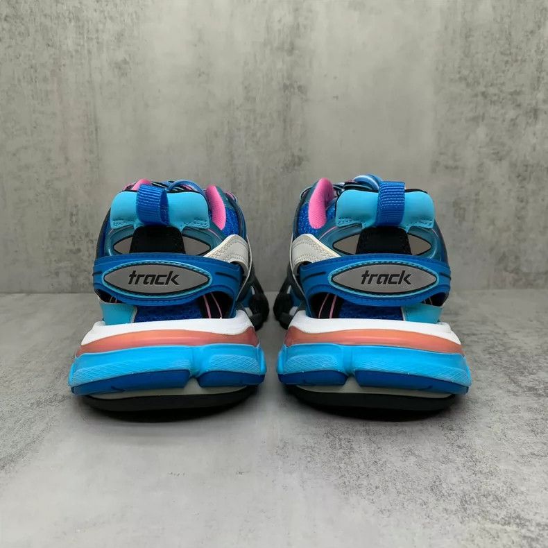 Balenciaga Balenciaga Track Sneakers in Blue and Pink Size US 5 / EU 37 - 5 Thumbnail