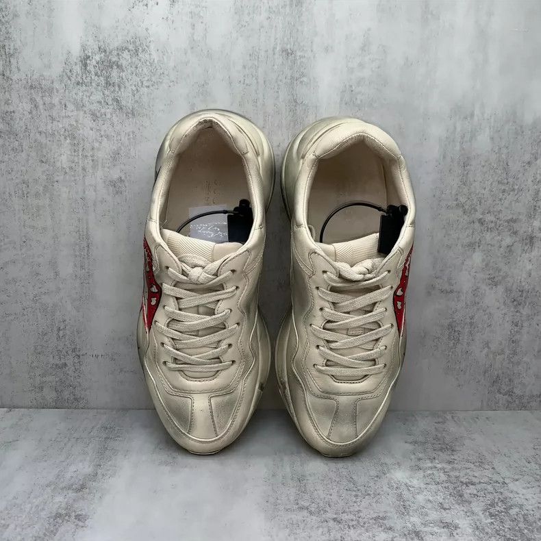 Gucci Gucci Red Lips Distressed Dad Sneakers Size 37 Size US 7 / EU 40 - 6 Thumbnail